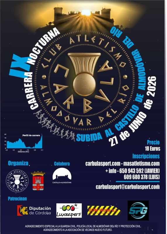 IX CARRERA NOCTURNA SUBIDA AL CASTILLO DE ALMODOVAR DEL RIO